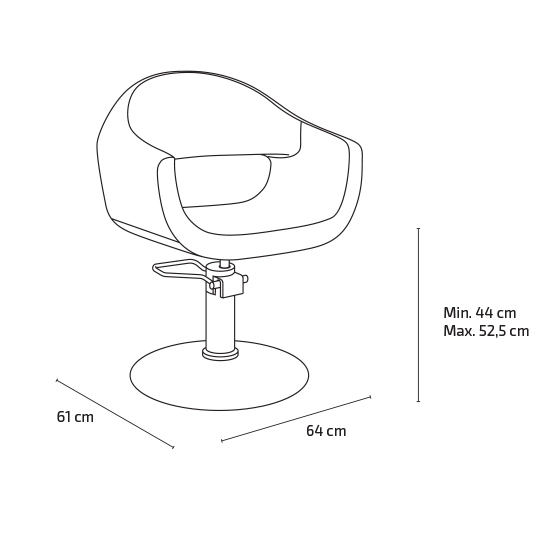 Scaun pentru coafor - MIRPLAY - CINDY