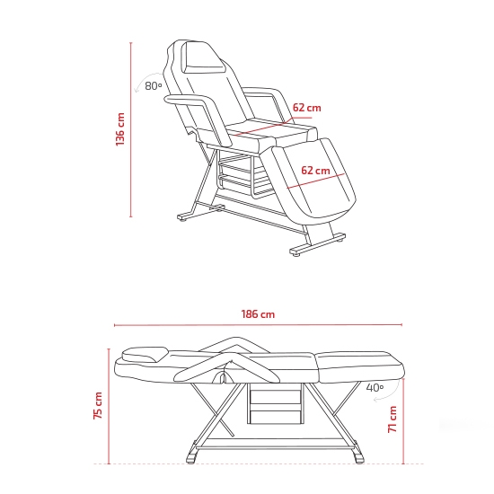 Pat pentru masaj - MIRPLAY - RACHEL