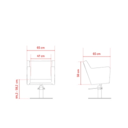 Scaun pentru coafor - MIRPLAY - ANOUK B BS