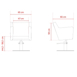Scaun pentru coafor - MIRPLAY - ANOUK B R