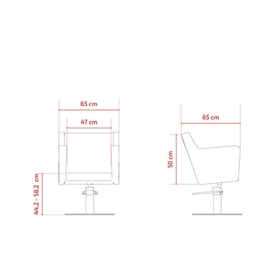 Scaun pentru coafor - MIRPLAY - ANOUK B S