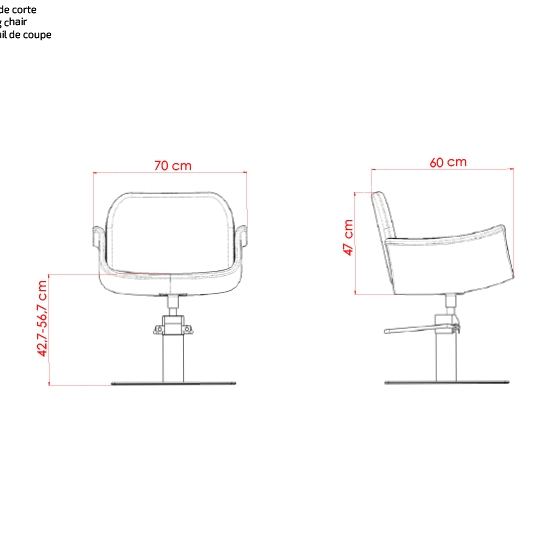 Scaun pentru coafor - MIRPLAY - HYDRA B BF