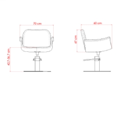 Scaun pentru coafor - MIRPLAY - HYDRA B BS Scaun pentru coafor - MIRPLAY - HYDRA B BS