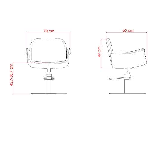 Scaun pentru coafor - MIRPLAY - HYDRA B BS