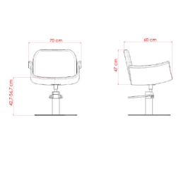 Scaun pentru coafor - MIRPLAY - HYDRA B F Scaun pentru coafor - MIRPLAY - HYDRA B F