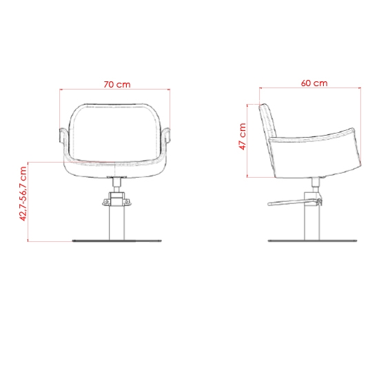 Scaun pentru coafor - MIRPLAY - HYDRA B F