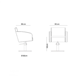 Scaun pentru coafor - MIRPLAY - DORA X