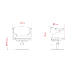 Scaun pentru coafor - MIRPLAY - LYRA BE BF Scaun pentru coafor - MIRPLAY - LYRA BE BF