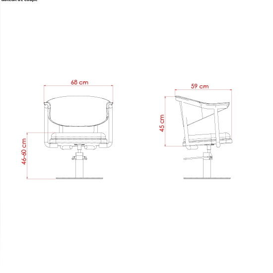 Scaun pentru coafor - MIRPLAY - LYRA BE BF