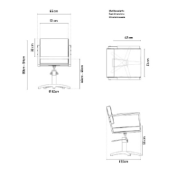 Scaun pentru coafor - MIRPLAY - OCEAN B BF Scaun pentru coafor - MIRPLAY - OCEAN B BF
