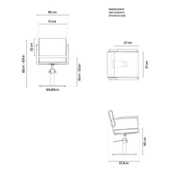 Scaun pentru coafor - MIRPLAY - OCEAN B BS Scaun pentru coafor - MIRPLAY - OCEAN B BS