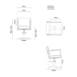 Scaun pentru coafor - MIRPLAY - OCEAN B F Scaun pentru coafor - MIRPLAY - OCEAN B F
