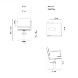 Scaun pentru coafor - MIRPLAY - OCEAN BR BR Scaun pentru coafor - MIRPLAY - OCEAN BR BR