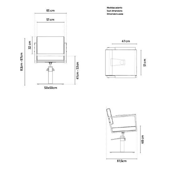 Scaun pentru coafor - MIRPLAY - OCEAN BR BS