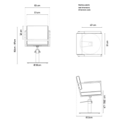 Scaun pentru coafor - MIRPLAY - OCEAN BR R Scaun pentru coafor - MIRPLAY - OCEAN BR R