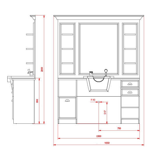 Mobilier Frizerie / Barber Shop - MIRPLAY - JULES
