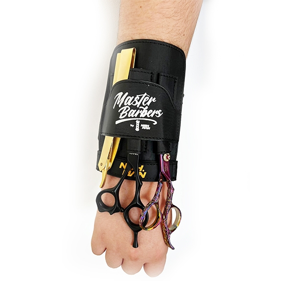 Suport pentru accesorii frizerie - NISH MAN - Antebrat -  Negru