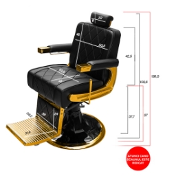 Scaun frizerie - MENOSER - Rio - Negru Scaun frizerie - MENOSER - Rio - Negru