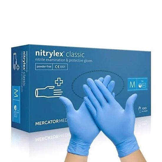 MERCATOR MEDICAL - Manusi profesionale din nitril - TURCOAZ - S