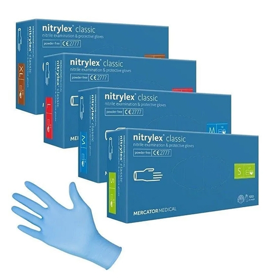MERCATOR MEDICAL - Manusi profesionale din nitril - TURCOAZ - S