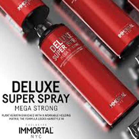 Fixativ pentru par - IMMORTAL -  Deluxe -  Mega Strong - 500 ml 