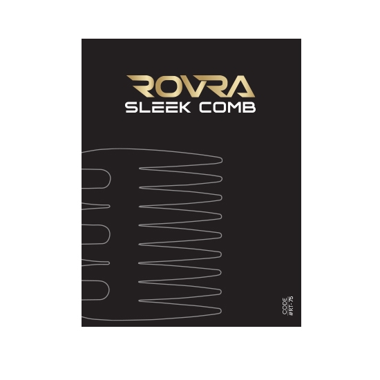Pieptene frizerie/coafor - ROVRA - Sleek - Metal