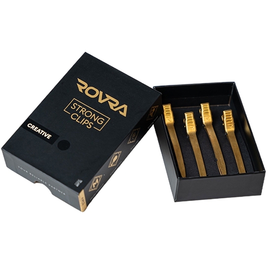 Clipsuri de par - ROVRA - set 4 bucati - Gold
