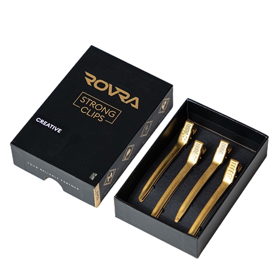 Clipsuri de par - ROVRA - set 4 bucati - Gold