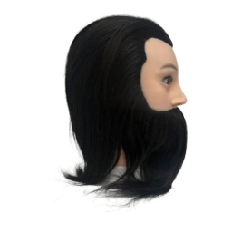 Cap de manechin pentru practica frizerie - MENOSER - Barbat - saten inchis