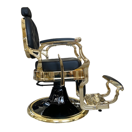 Scaun frizerie - MENOSER - Montreal - Negru 