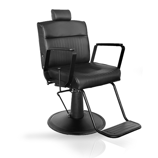 Scaun frizerie - MENOSER - Denver - Negru 