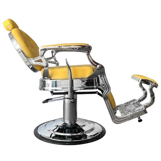 Scaun frizerie - MENOSER - Orlando - Galben 