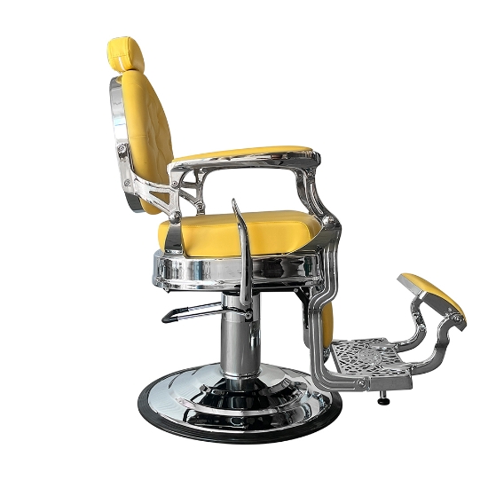 Scaun frizerie - MENOSER - Orlando - Galben 