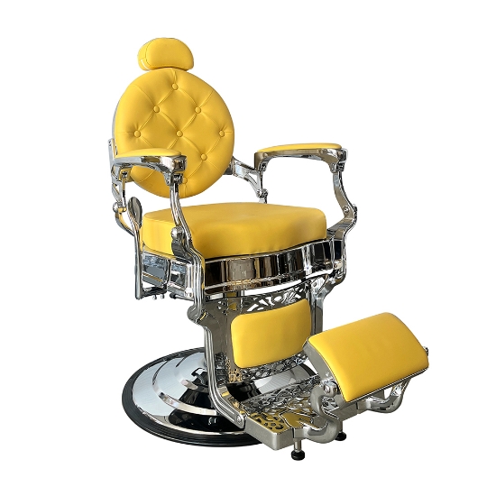 Scaun frizerie - MENOSER - Orlando - Galben 