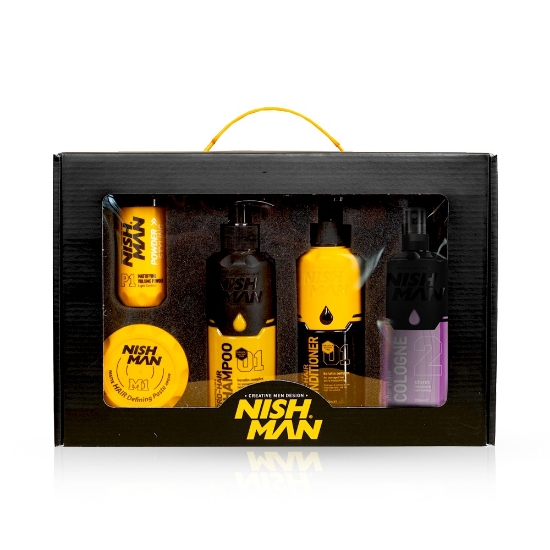 NISH MAN - Set cadou 5 produse - Yellow