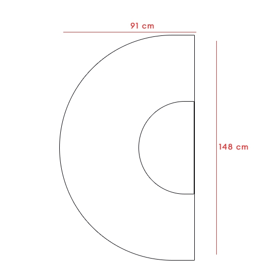 Covoras anti-alunecare - MENOSER - SEMILUNA