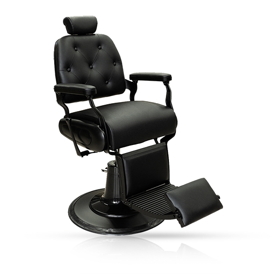 Scaun frizerie - MENOSER - Bogota - Negru