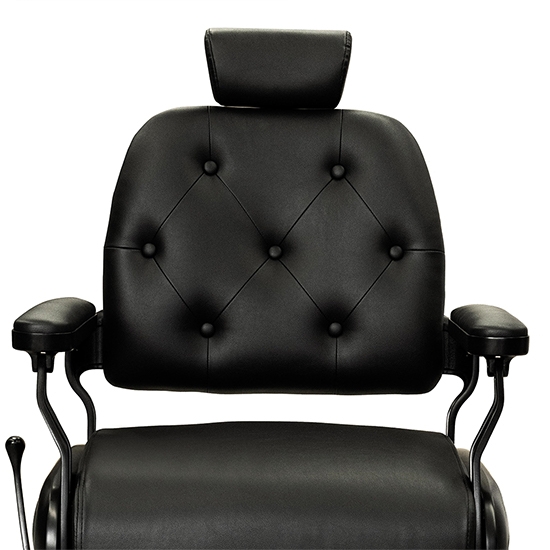 Scaun frizerie - MENOSER - Bogota - Negru