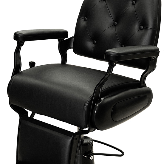 Scaun frizerie - MENOSER - Bogota - Negru