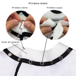 Pelerina guler neopren - coafor/frizerie CRODI - Alba - C