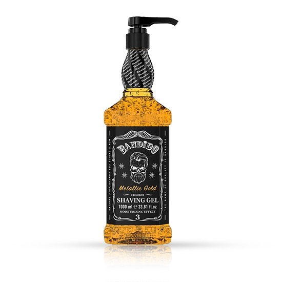 Gel de ras - BANDIDO - Metallic Gold - 1000 ml 