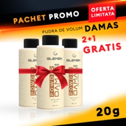 Pachet promo - GLEMEN - Pudra de volum - 2+1 GRATIS