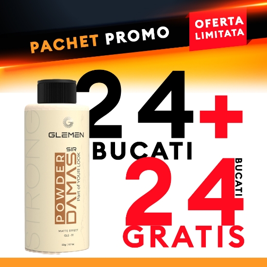 Pachet promo - GLEMEN - Pudra de volum - Damas - 24 + 24 GRATIS