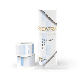 Gulere de hartie Rovra pentru frizerie - set 5 role - Albe