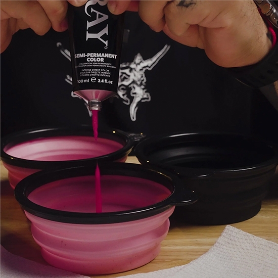 Bol pentru vopsea - L3VEL3 - Roz - retractabil