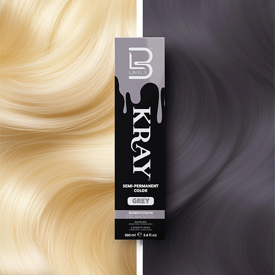 Vopsea semi - permanenta - L3VEL3 -  Gri - 100 ml  