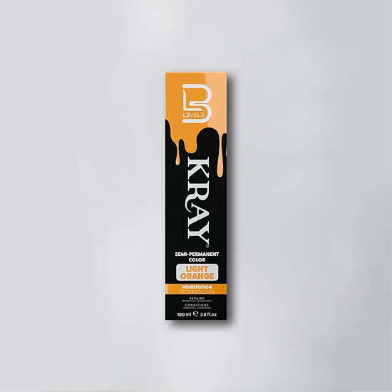 Vopsea semi - permanenta - L3VEL3 -  Portocaliu Deschis- 100 ml  