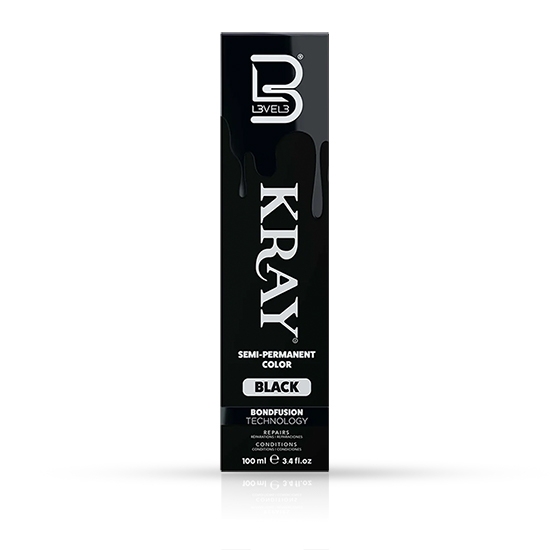 Vopsea semi - permanenta - L3VEL3 -  Negru - 100 ml 