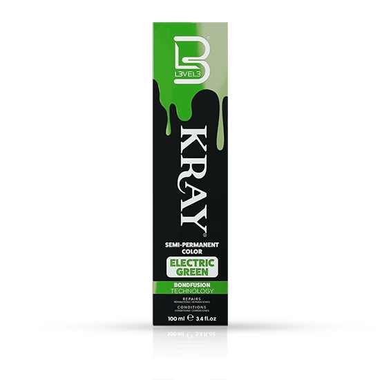 Vopsea semi - permanenta - L3VEL3 -  Verde Electric - 100 ml 