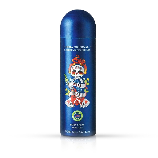 Deodorant spray CUBA - pentru barbati - Wild Heart - 200 ml 